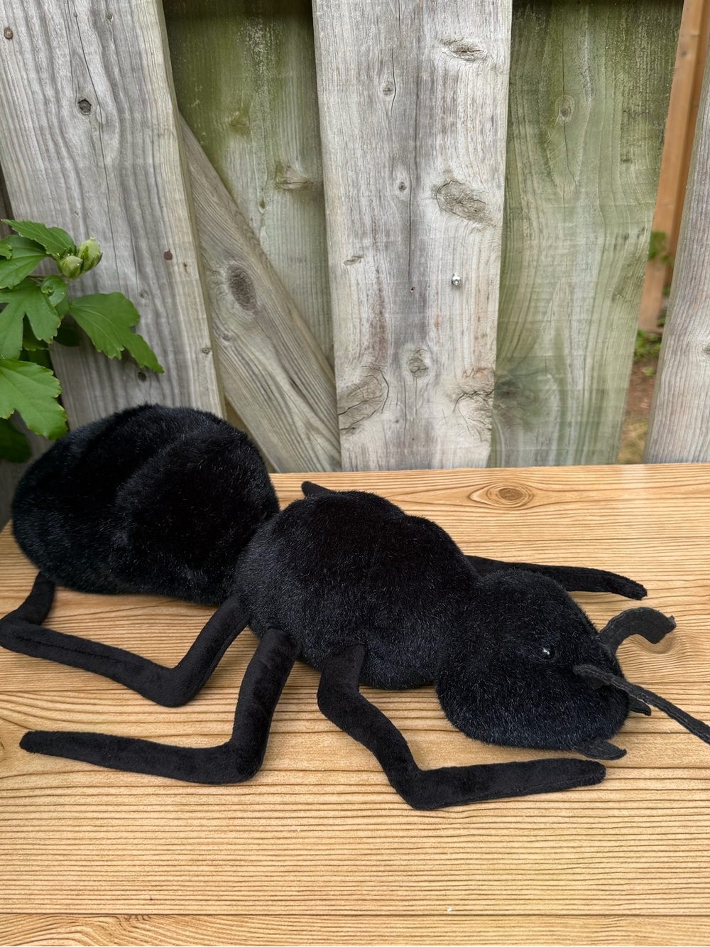 Black Ant Large Plush Stuffed Animal Insect Bug Vintage IKEA Insekt 1990s Rare